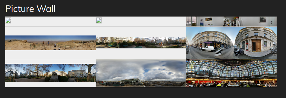 Picture wall integrating A-frame Library | Drupal Developer